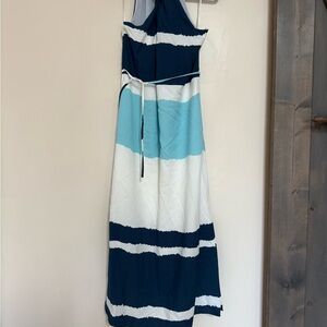 Banana Republic Women’s Blue stripe maxi Dress